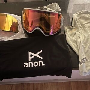 Anon WM3 Goggles with magnetic MFI mask and spare lens